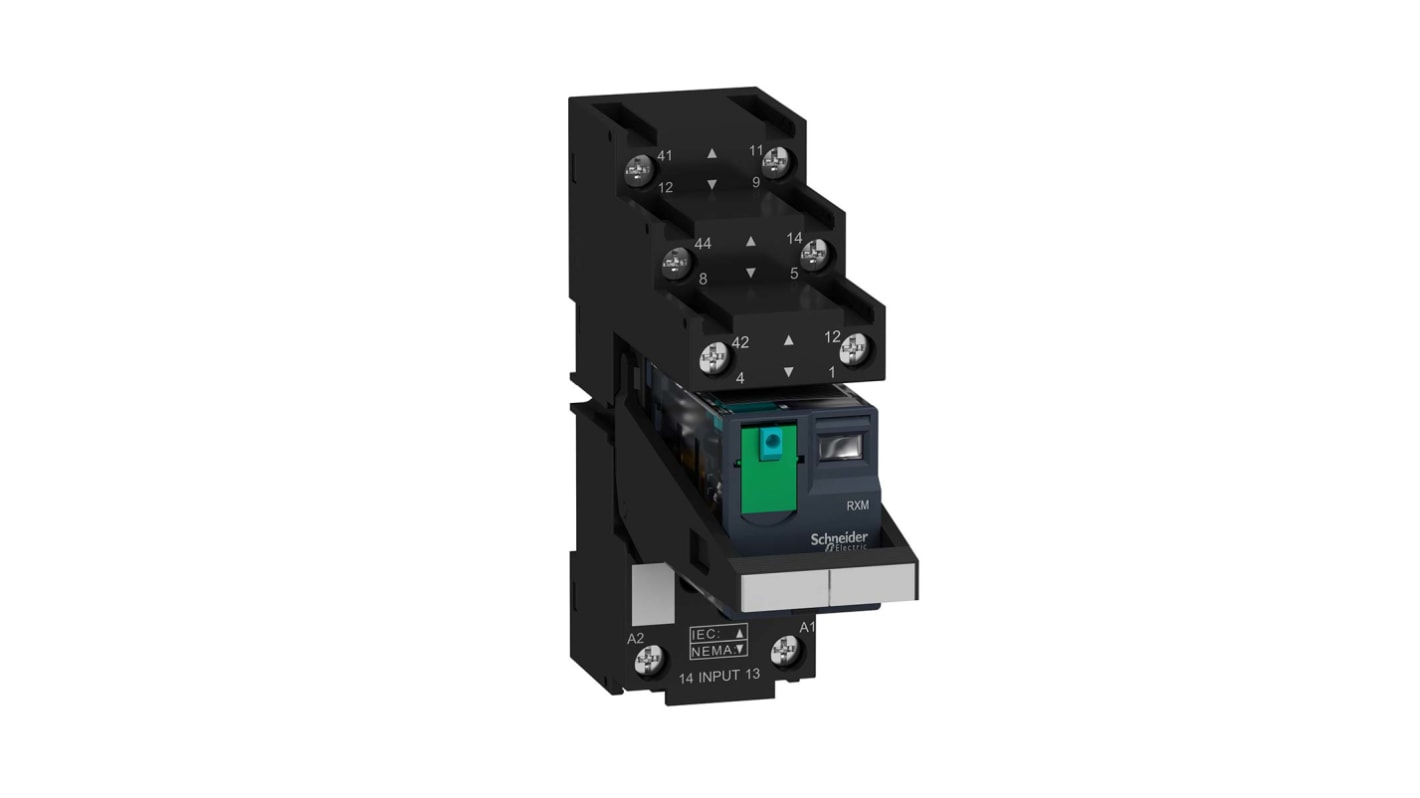 Schneider Electric Harmony Relay RXM Interface Relais 24V dc, 2-poliger Wechsler DIN-Schienen