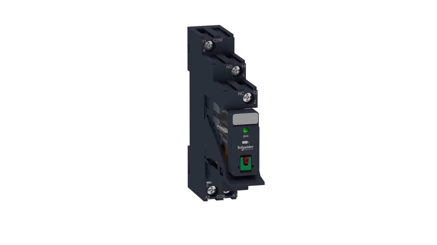 Schneider Electric Harmony Relay RXG Series Interface Relay, DIN Rail Mount, 230V ac Coil, SPDT, 10A Load