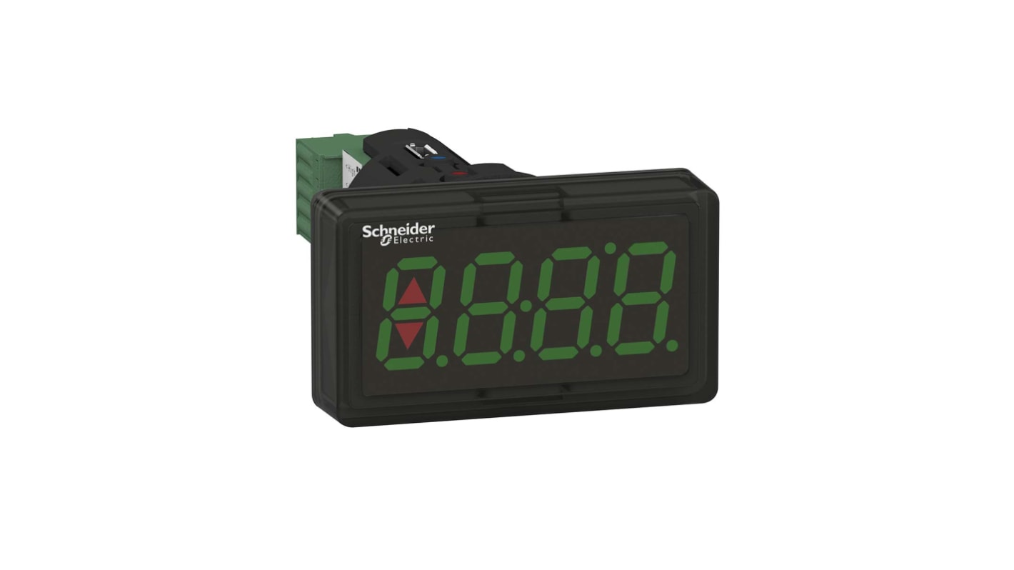 シュナイダーエレクトリック デジタルパネルメータ, 7セグメントLED, 4, XBH1AA0G4