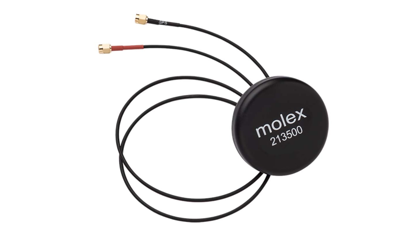 Molex Rundstrahlantenne GPS-Antenne 213500-0500 Schraubmontage Halter SMA 3.73dBi