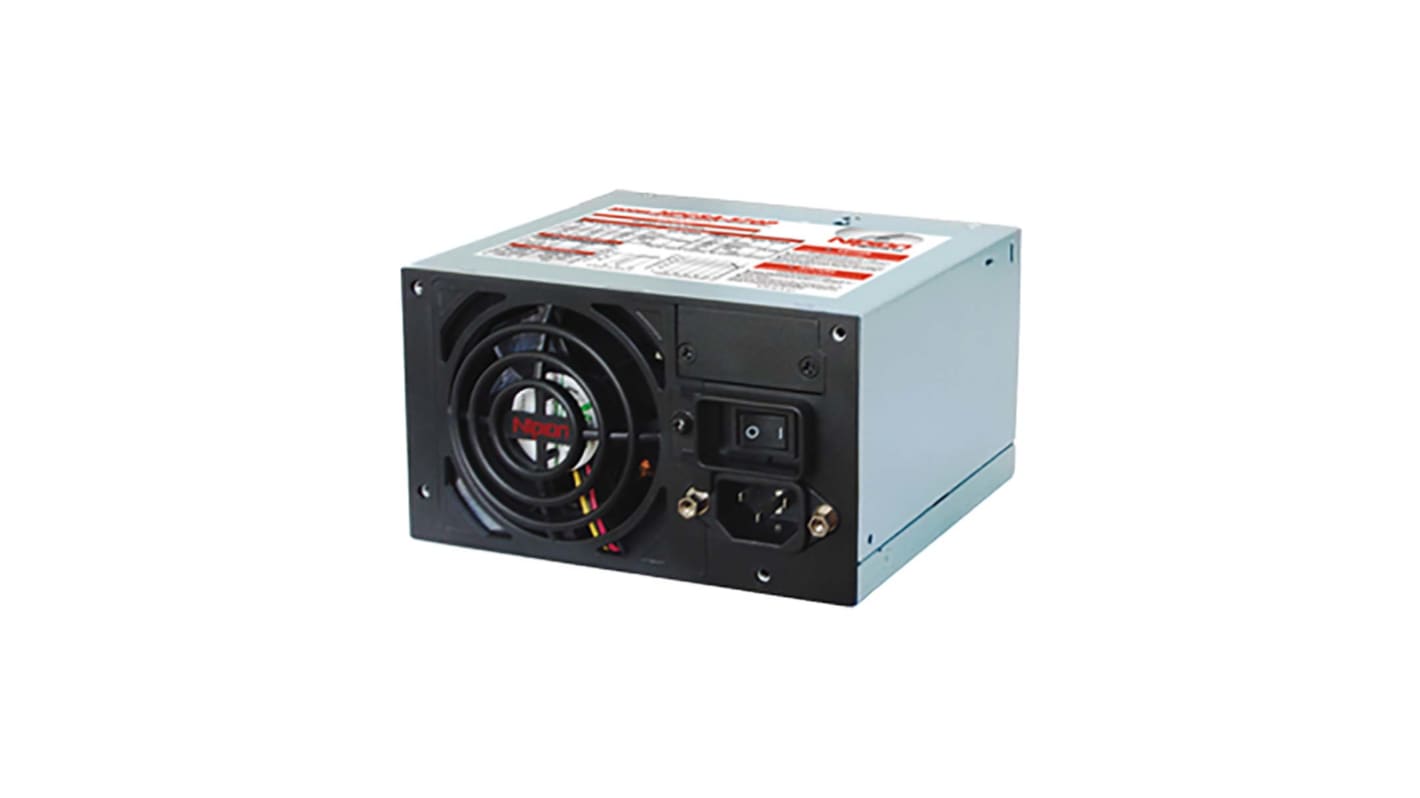 Nipron 400W ATX Power Supply, 85 → 264V ac Input, 3.3 V dc, 5 V dc, 12 V dc, -12 V dc Output
