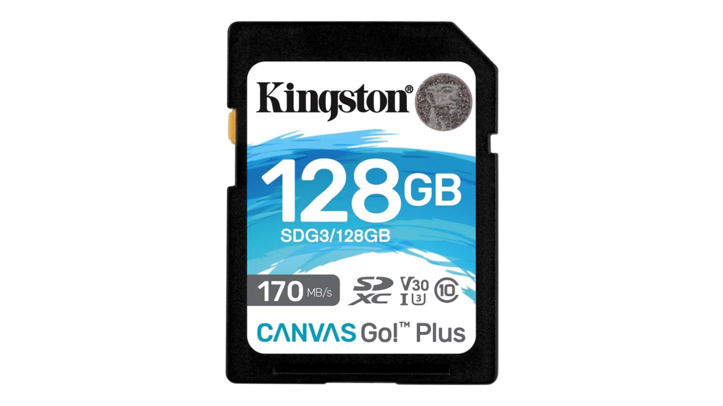 Kingston Canvas Go! Plus SDXC SD-Karte 128 GB A2, Class 10, U3, UHS-I, V30, 3D TLC