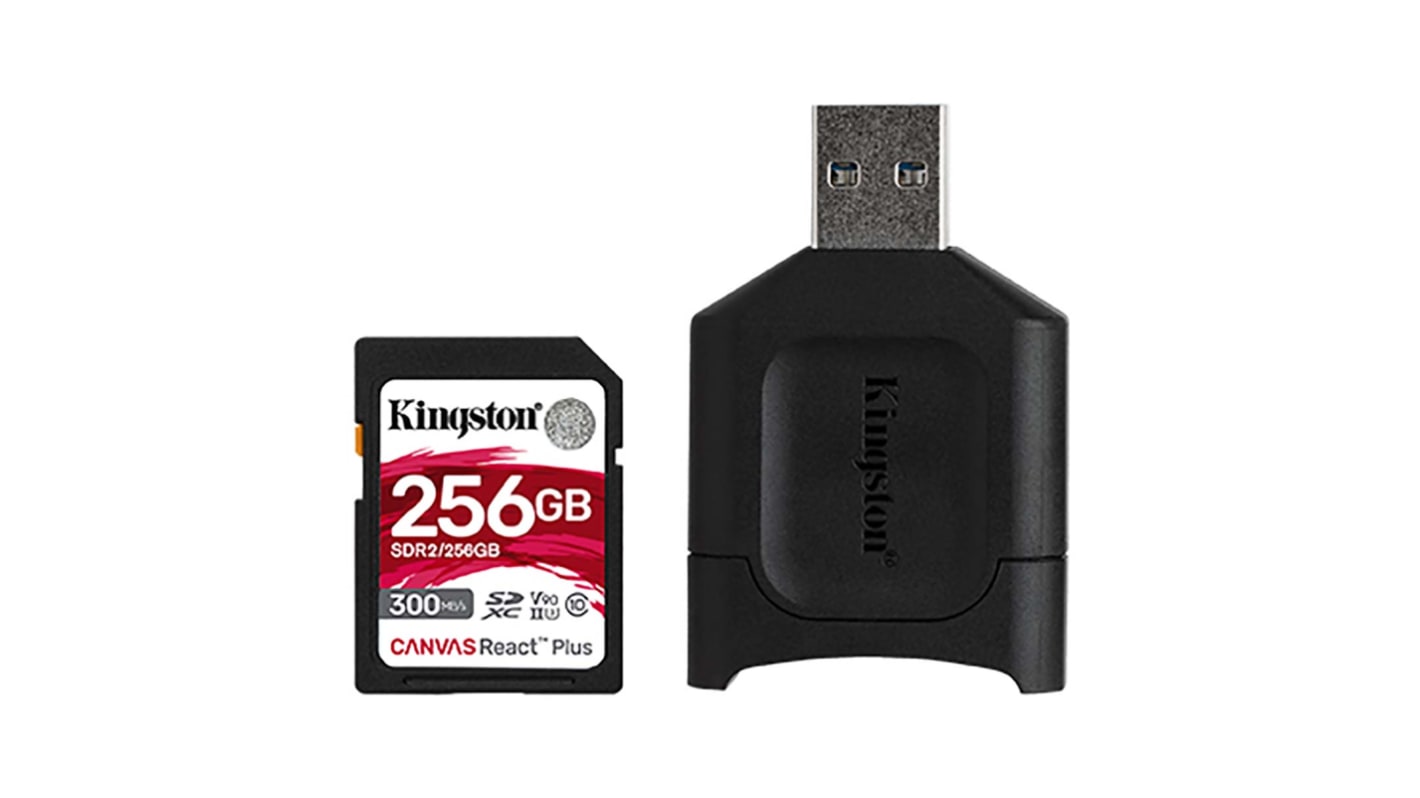 Kingston 256 GB SDXC SD Card, A1, Class 10, U3, UHS-II, V90