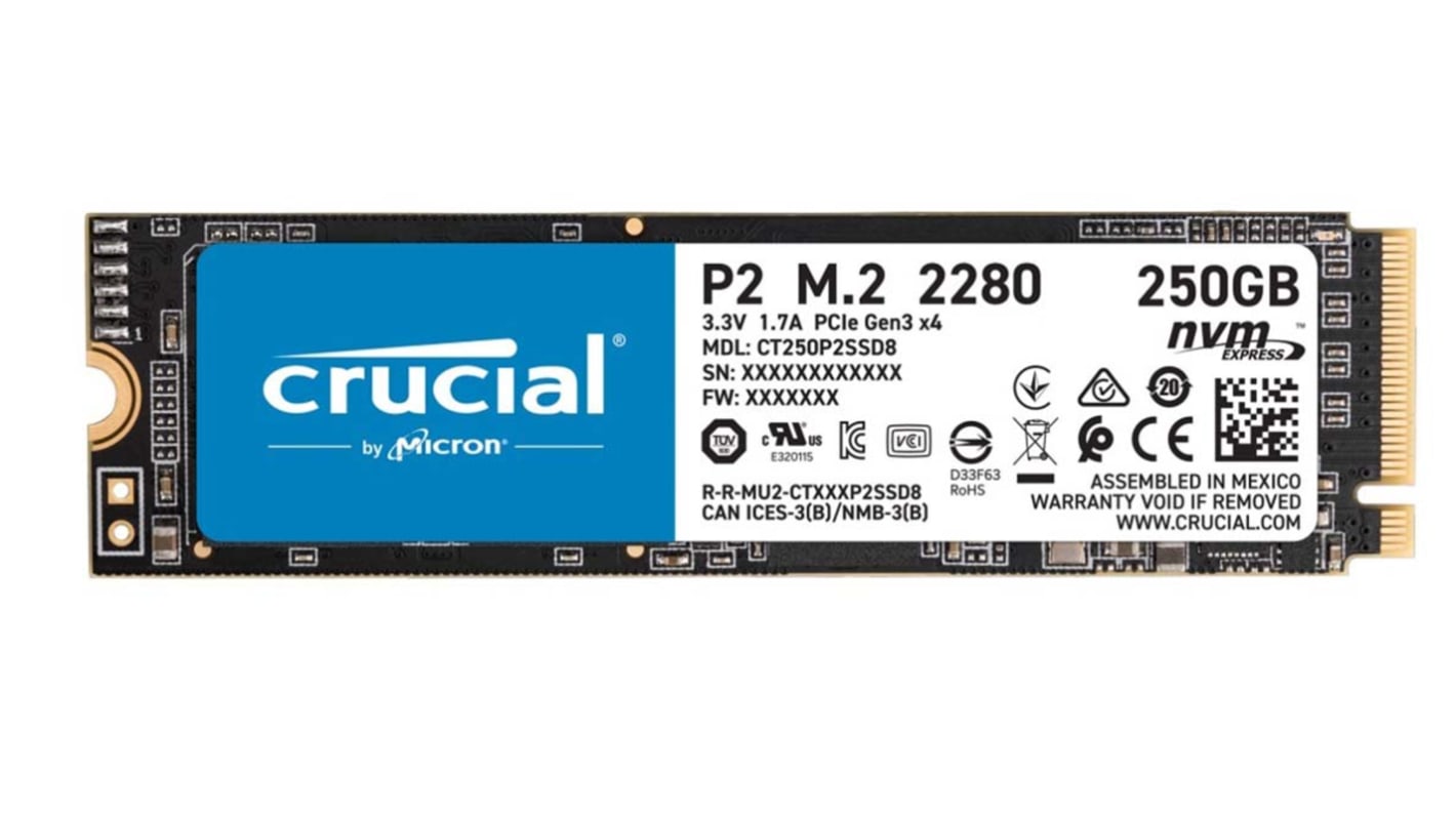 Crucial CT P2 M.2 2280 SSD M.2 (2280) 250 GB Internal SSD Hard Drive