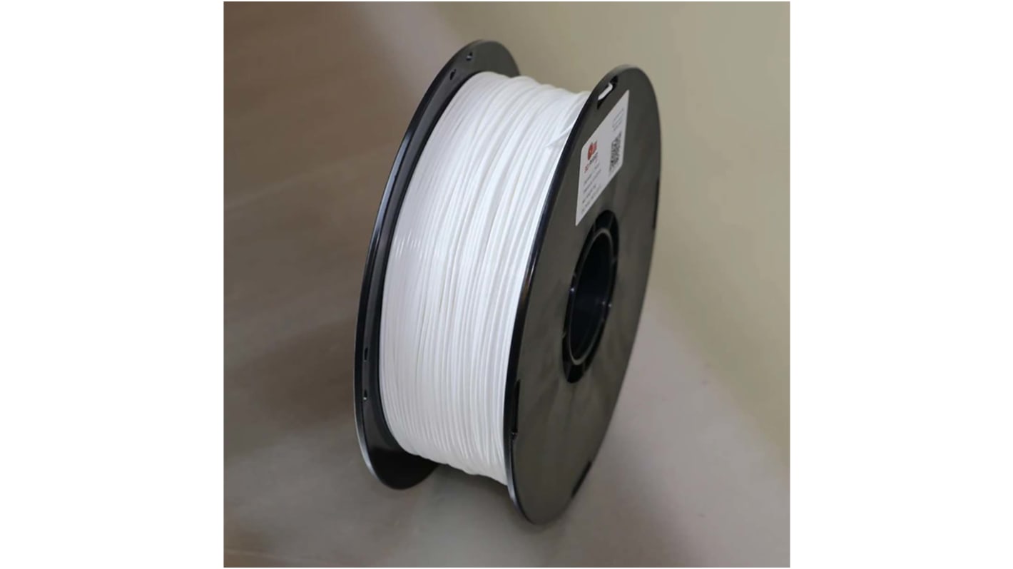 3D Printz 1.75mm White PLA 3D Printer Filament, 1kg
