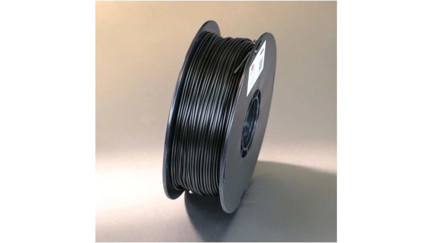 3D Printz 2.85mm Black PLA 3D Printer Filament, 3kg