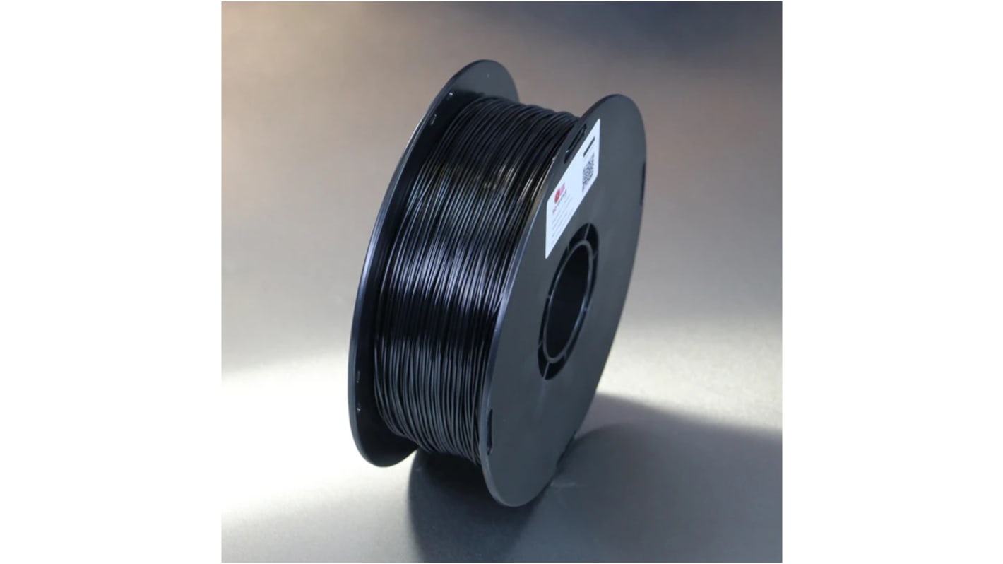 3D Printz 1.75mm Black PLA High Speed 3D Printer Filament, 1kg