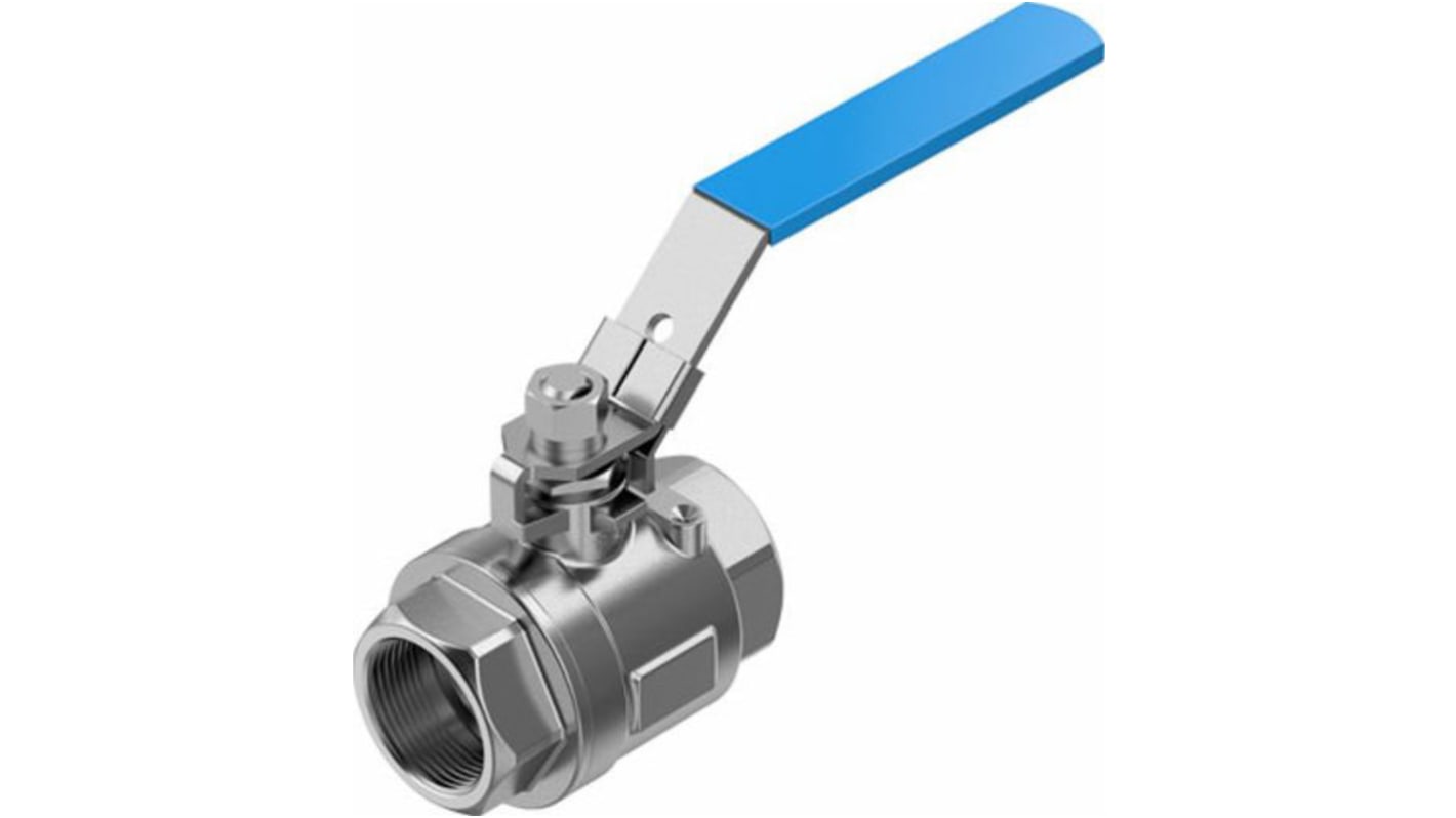 Festo Rod Lever 2/2 Pneumatic Manual Control Valve VZBE Series, 1/2, 4745221