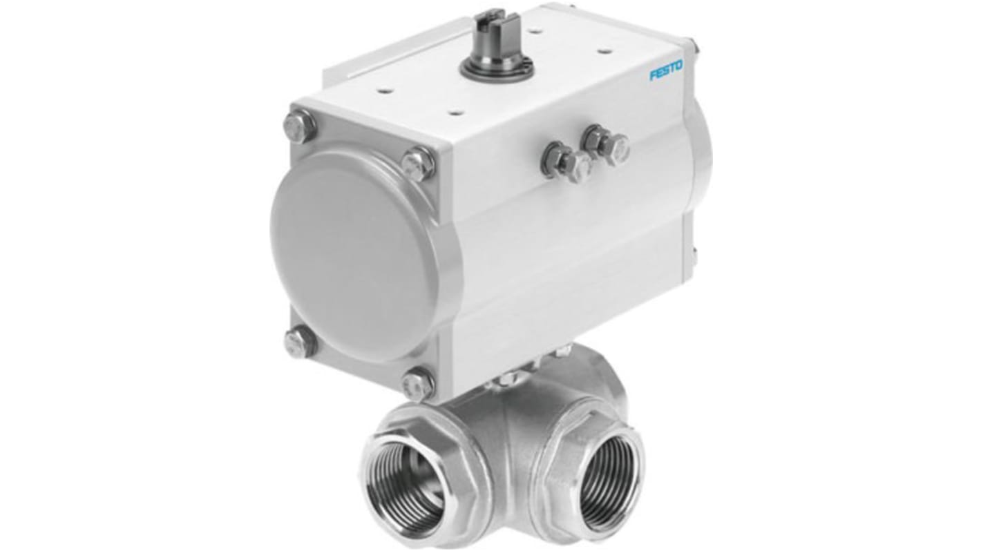 Válvula de accionamiento neumático Festo, VZBM-A-2"-RP-25-F-3T-B2-PA80 Bola