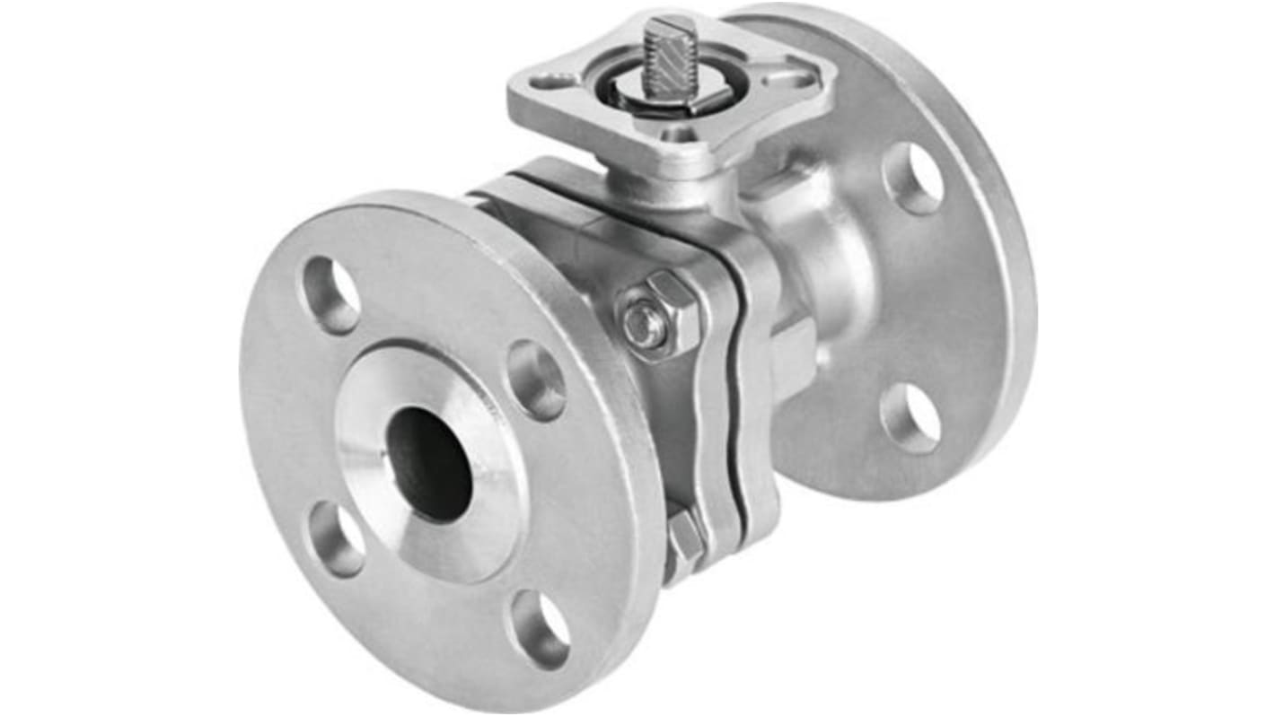 Festo Stainless Steel 2 Way, Ball Valve, 40mm, 20bar Operating Pressure