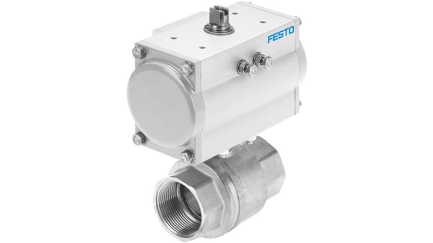 Festo Ball type Pneumatic Actuated Valve 1/4in, 40 bar