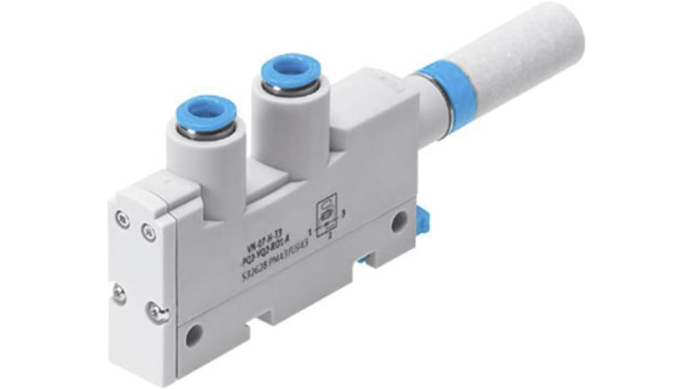 Bomba de vacío Festo VN-05-L-T3-PQ2-VQ2-RO1-A, diám. boquilla 0.45mm, 5bar, 13.6l/min