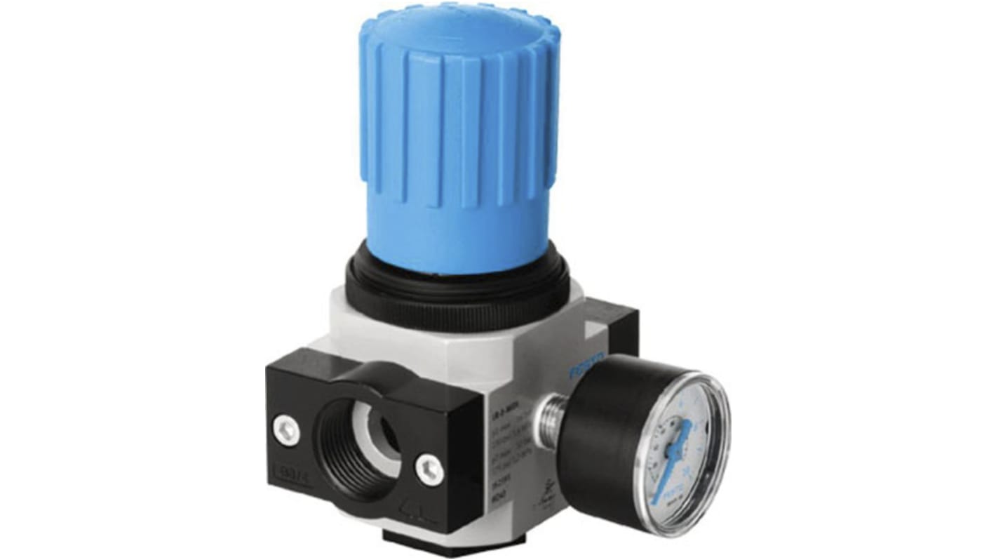 Festo G 3/8 Pneumatic Regulator - 0.5bar to 7bar, 16bar max. input, 162584