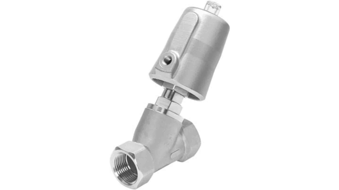 Válvula de accionamiento neumático Festo, VZXF-L-M22C-M-B-G112-350-M1-V4V4T-80-8 Asiento de ángulo