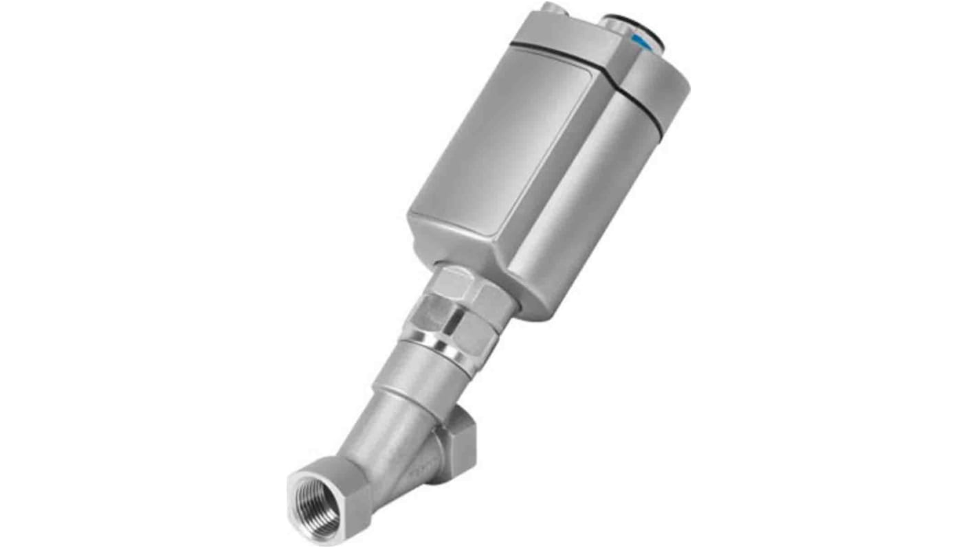 Festo Angle Seat type Pneumatic Actuated Valve, G 1/8in to G 2in, 10 bar