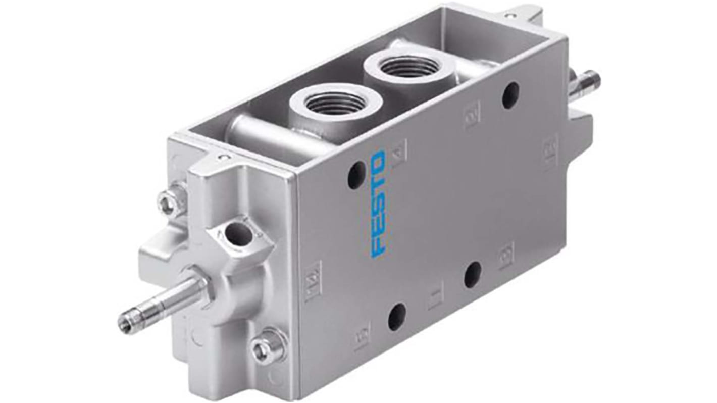 Festo 5/2 Bistable Pneumatic Solenoid/Pilot-Operated Control Valve - Electrical G 1/2, G 1/8 JMFH Series, 35548