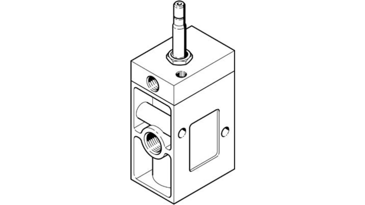 Festo 3/2 Closed, Monostable Pneumatic Solenoid/Pilot-Operated Control Valve - Electrical G 1/2 MCH Series, 9981