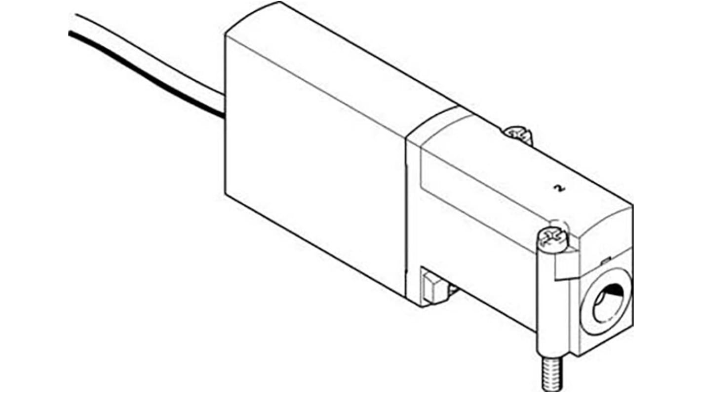 Festo 3/2 Open, Monostable Pneumatic Solenoid/Pilot-Operated Control Valve - Electrical MHA4 Series, 525196