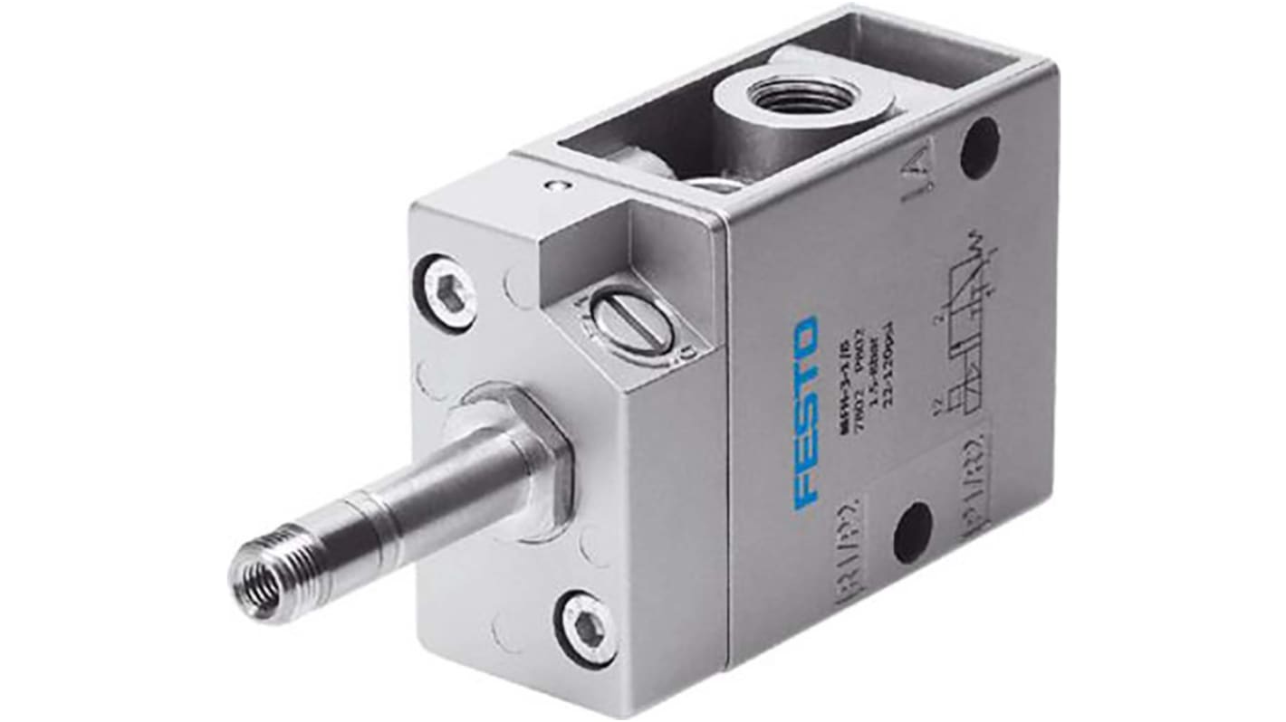 Festo 3/2 Closed, Monostable Pneumatic Solenoid/Pilot-Operated Control Valve - Electrical MFH Series, 535900