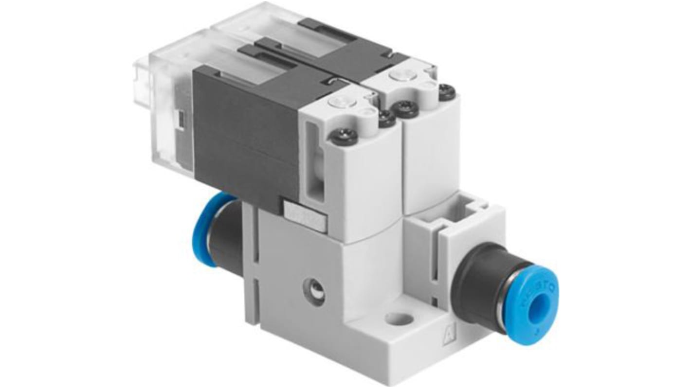 Festo 2x2/2 Closed, Monostable Pneumatic Solenoid/Pilot-Operated Control Valve - Electrical MHA1 Series, 560372