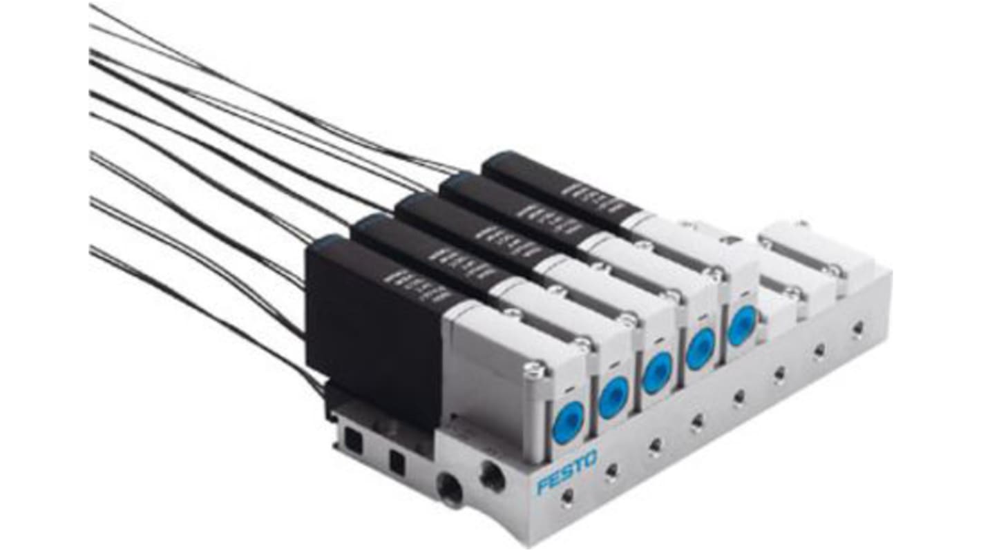 Festo 5/2 Monostable Pneumatic Solenoid/Pilot-Operated Control Valve - Electrical MHA2 Series, 525103