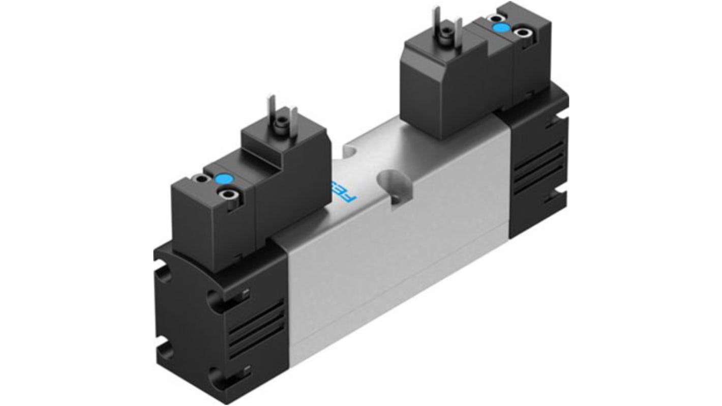 Festo 2x3/2 Closed, Monostable Solenoid Valve - Electrical VSVA-B-T32C-AH-A1-1C1 Series, 546692