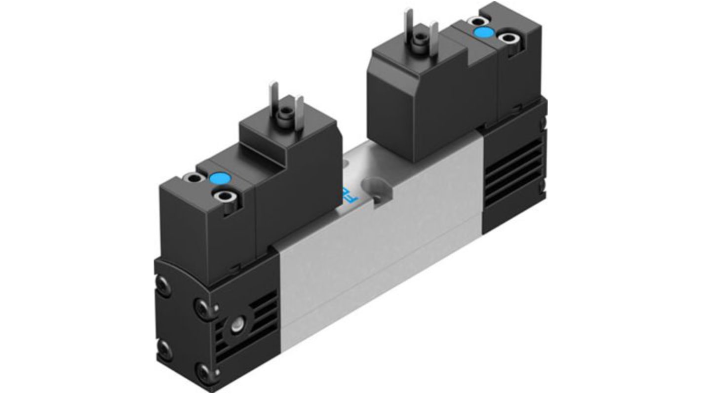 Elettrovalvola a Solenoide Festo, funzione 5/2 Bistable, azionamento Elettrico, 24V cc