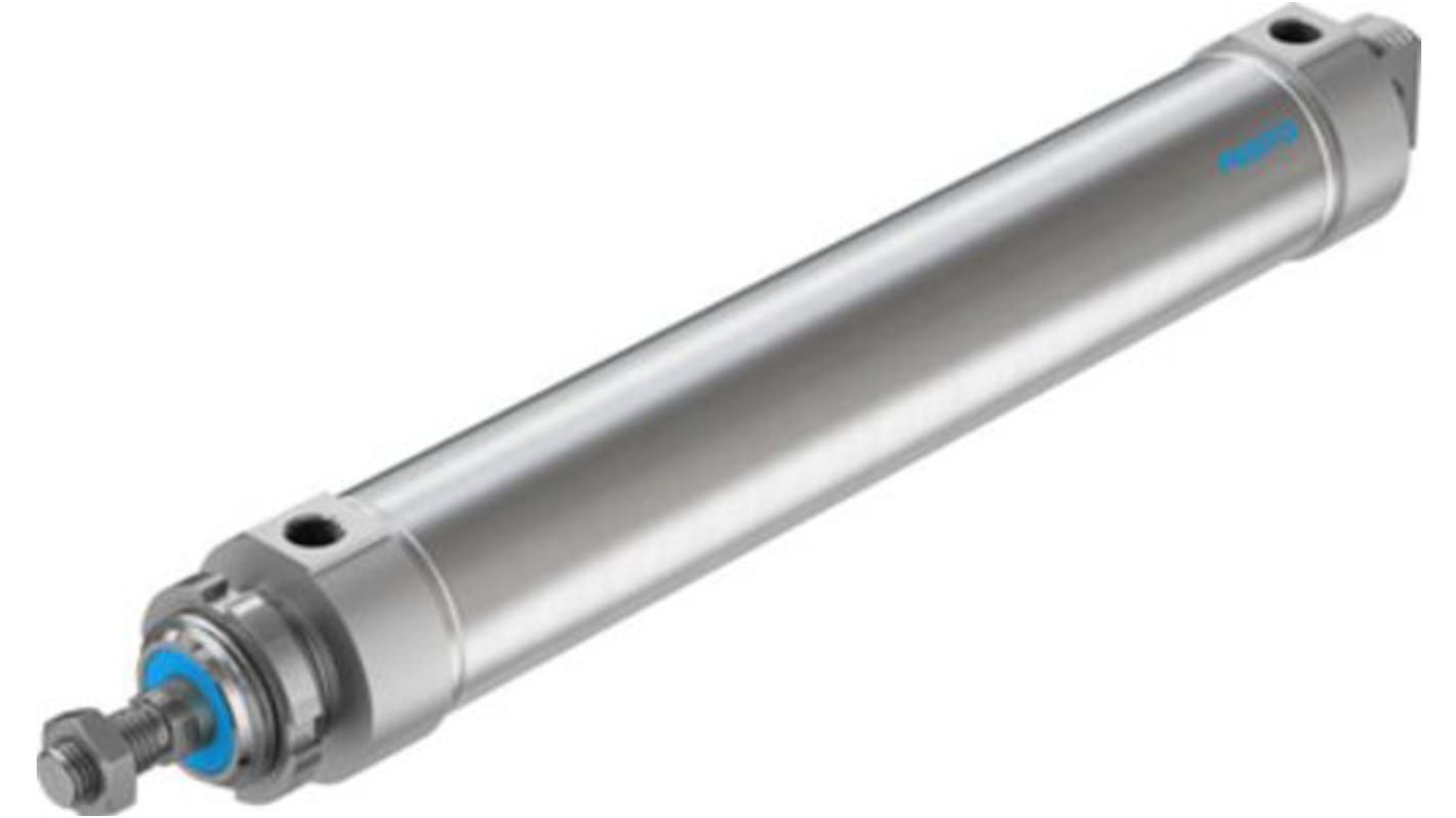 Festo Pneumatic Roundline Cylinder - 196059, 63mm Bore, 320mm Stroke, DSNU Series, Double Acting