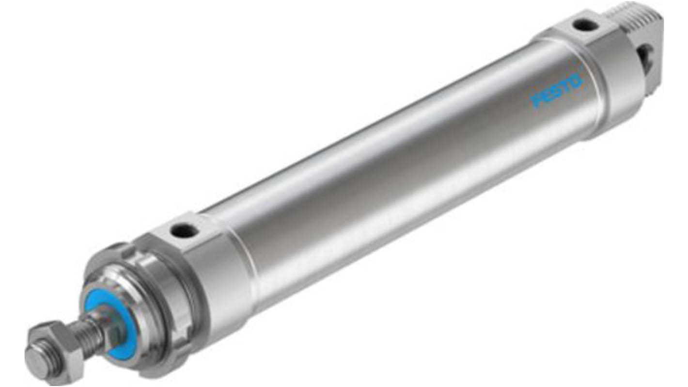 Festo Pneumatic Roundline Cylinder - 559322, 50mm Bore, 200mm Stroke, DSNU Series, Double Acting