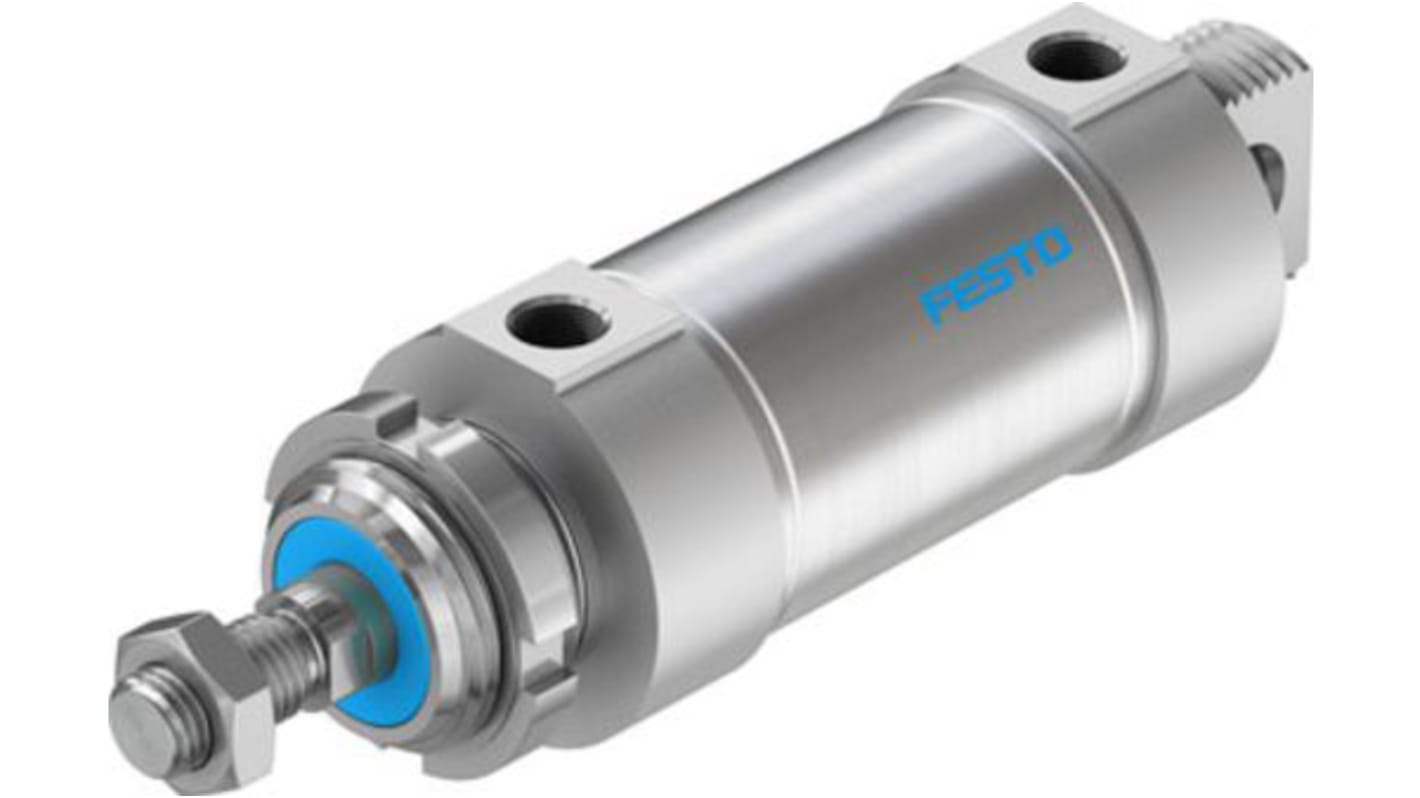 Cilindro pneumatico a profilo tondo Festo DSNU 196052, Doppio effetto, foro da 63mm, corsa 50mm