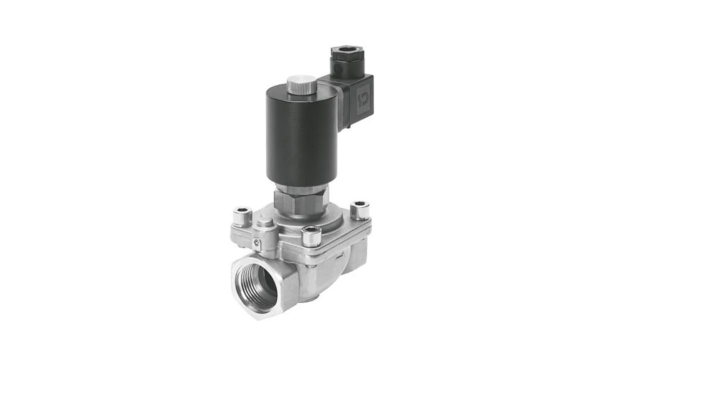 Festo 2/2 Closed, Monostable Solenoid Valve - Electrical VZWF-L-M22C-N114-400-E-2AP4-10-R1 Series, 1492283