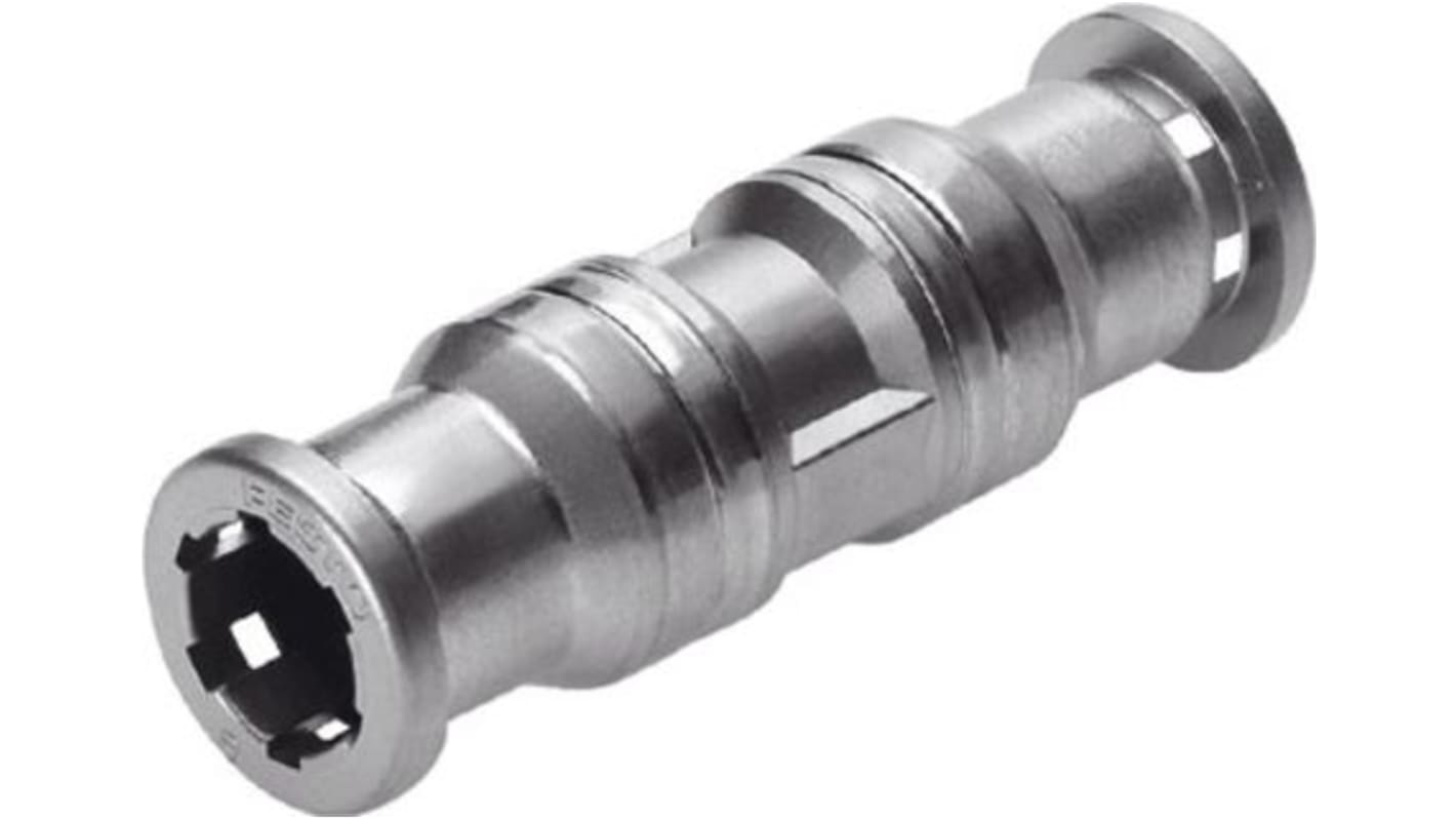Racor neumático Festo CRQS, Adaptador de tubo a tubo recto, con. A Encaje a presión de 8 mm, con. B Encaje a presión de