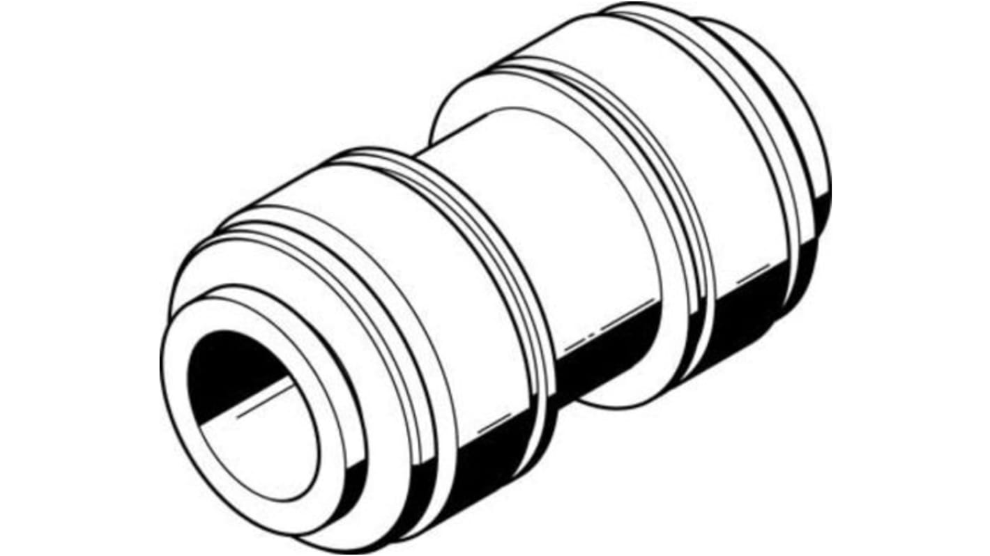 Festo CQ Gerader Einsteckadapter, Rohr-zu-Rohr, Polyoxymethylene