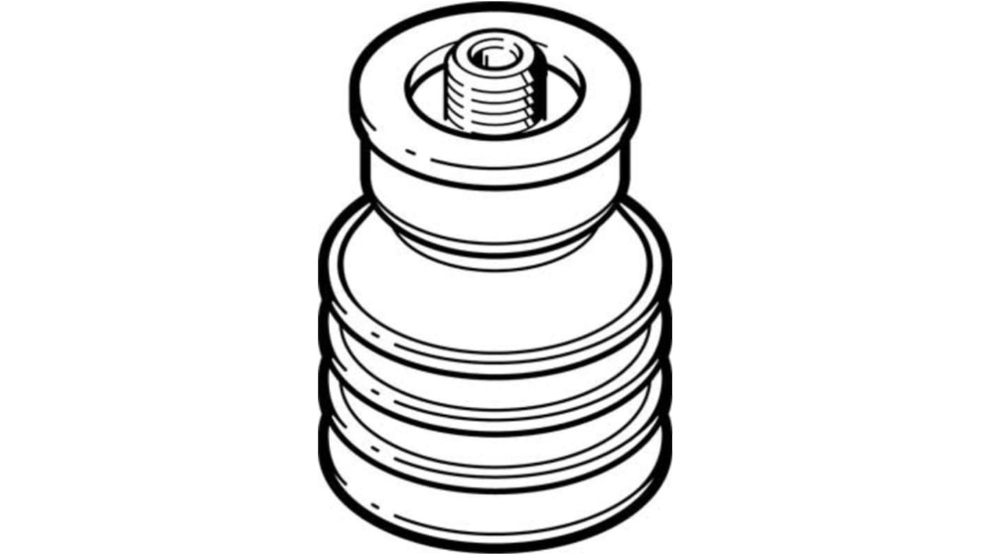 Silikon Balg Saugnapf, Festo Serie ESS, Ø 30mm, Haltekraft 20.8N