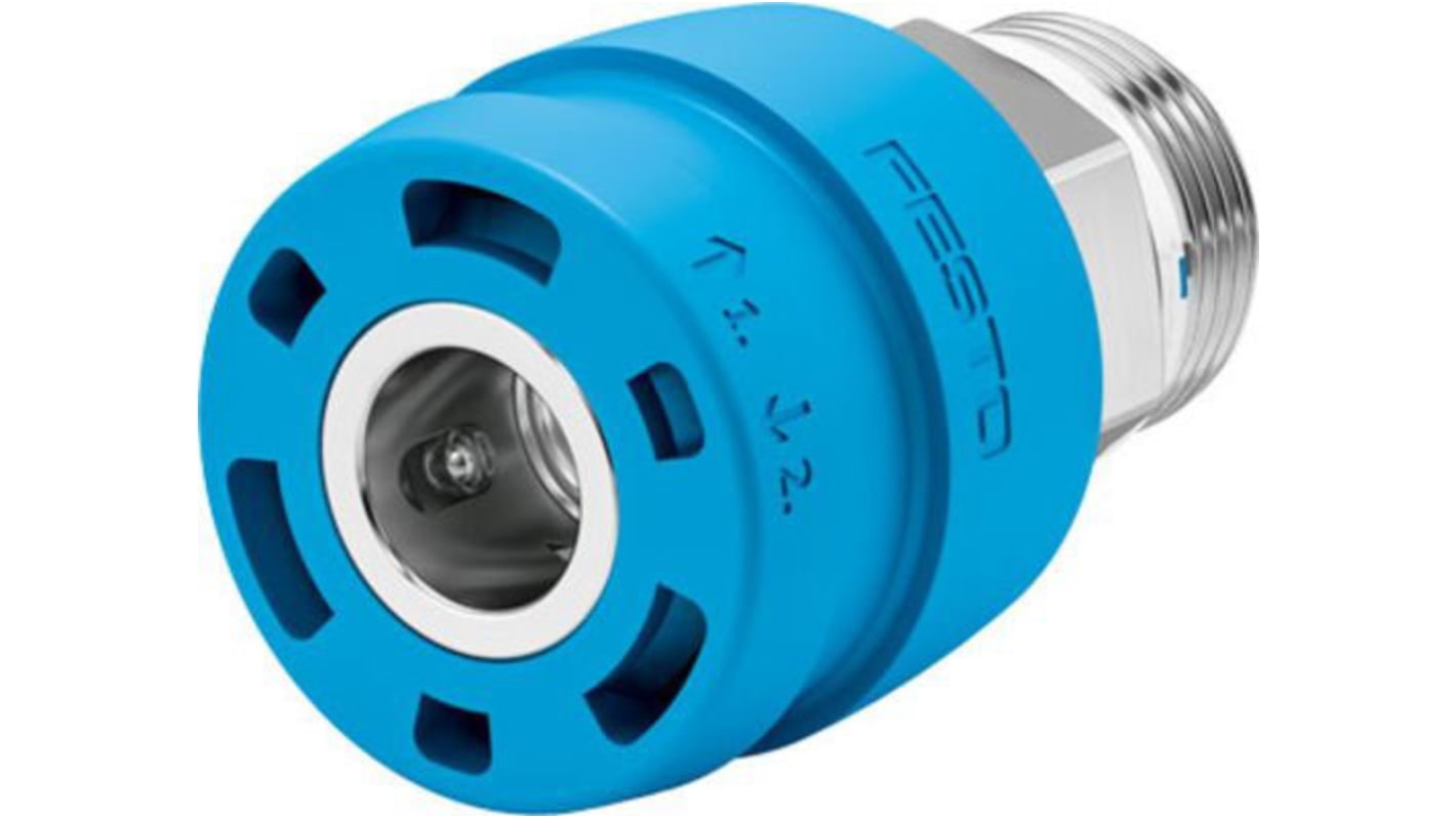 Festo Brass Male Pneumatic Quick Connect Coupling, 1/8in Threaded
