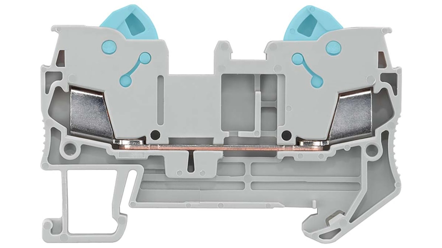 Siemens 8WH Series Blue Non-Fused DIN Rail Terminal, 2.5mm², Spring Clamp Termination