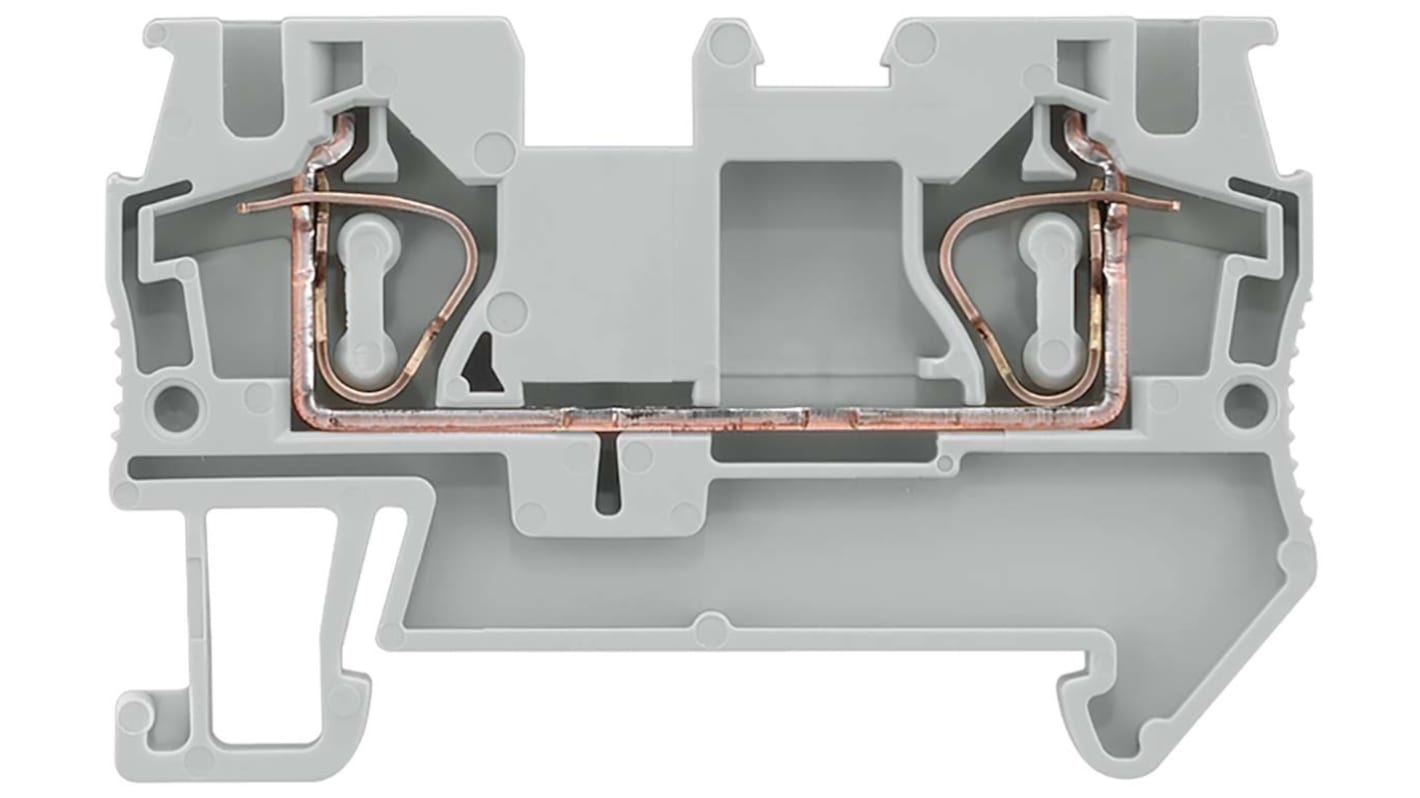 シーメンス 8WH ヒューズ無しDINレール端子, 12AWG, 40A 800 V, スプリングクランプ