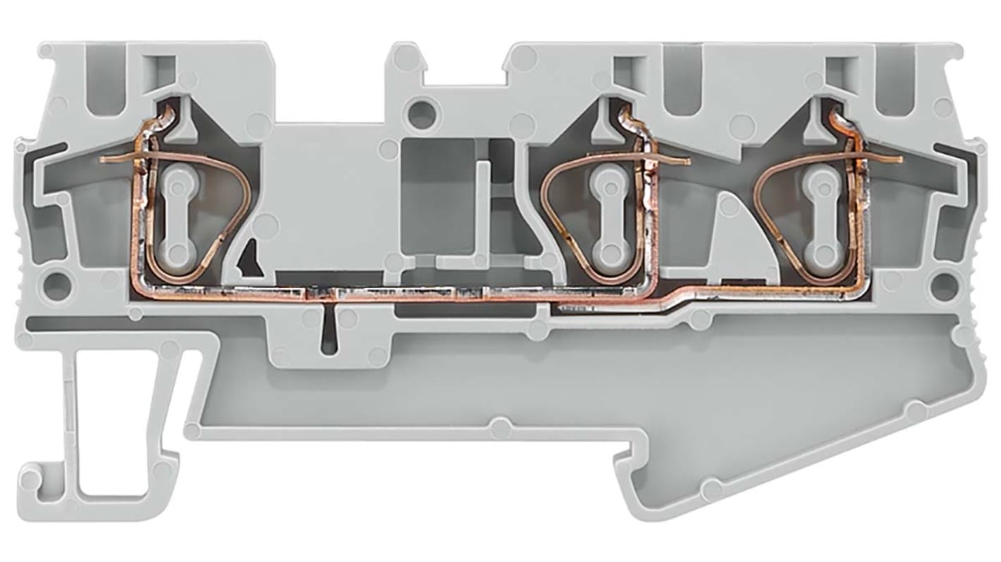 Siemens 8WH DIN-Schienen Anschlussklemmenblock Grau, 4mm², 800 V / 40A