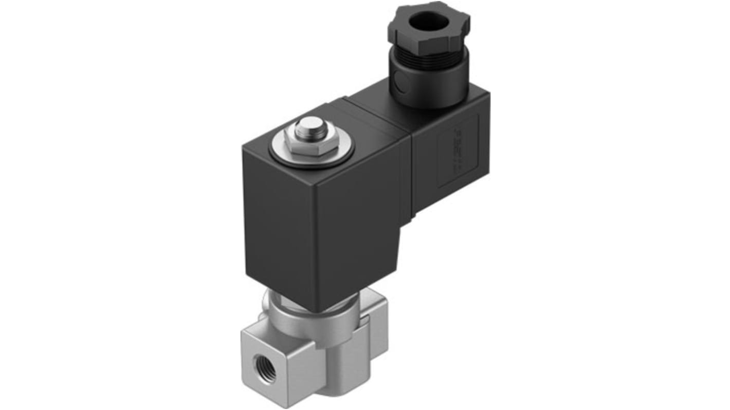 Festo 2/2 Closed, Monostable Solenoid Valve - Electrical VZWD Series, 1491965