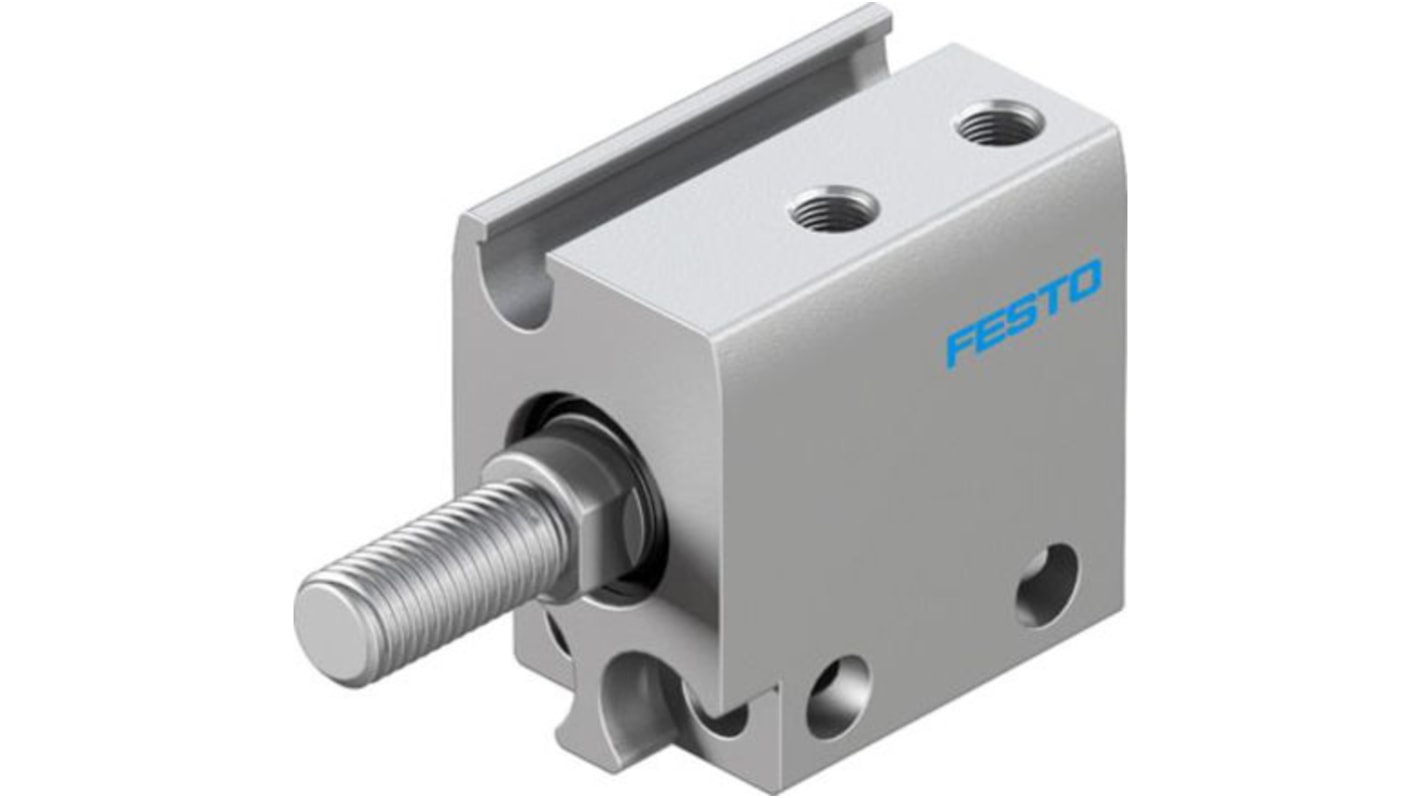 Festo Pneumatic Compact Cylinder - 8080589, 10mm Bore, 5mm Stroke, ADN Series, Double Acting