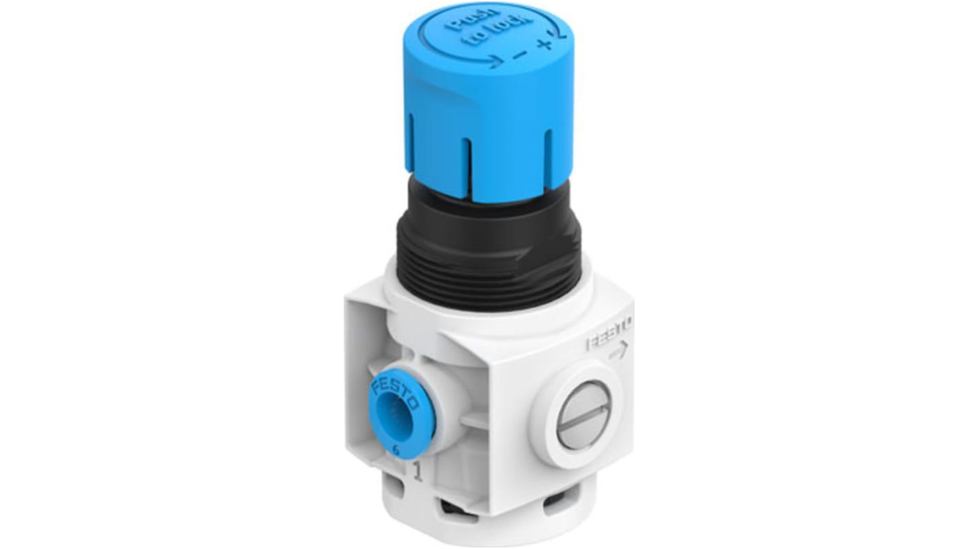 Festo Pneumatic Regulator - 0.5bar to 7bar, 8bar max. input, 8086640