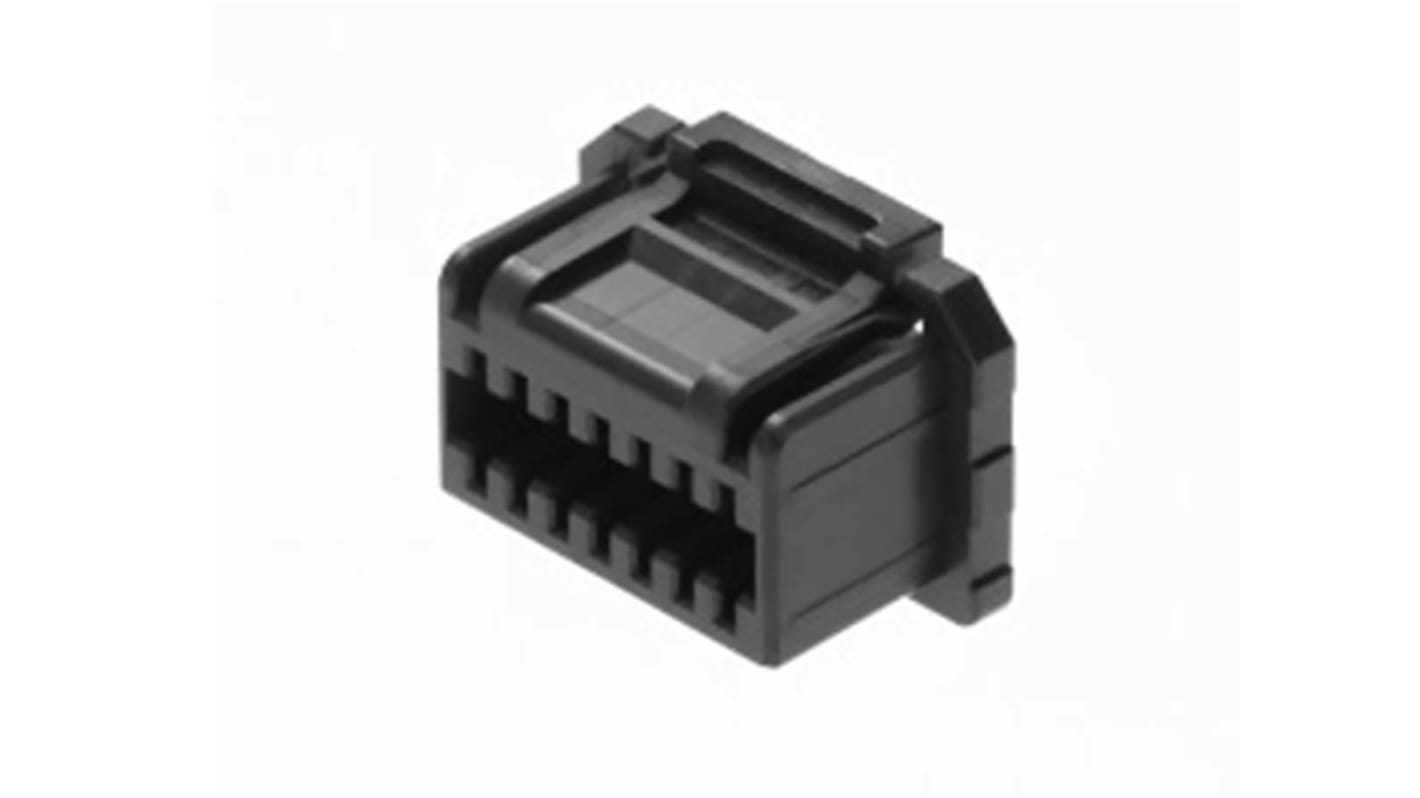 Boîtier de connecteur à sertir Clip isolé, 14 contacts sur 2 rangs, pas 1.25mm, Droit, série 204523