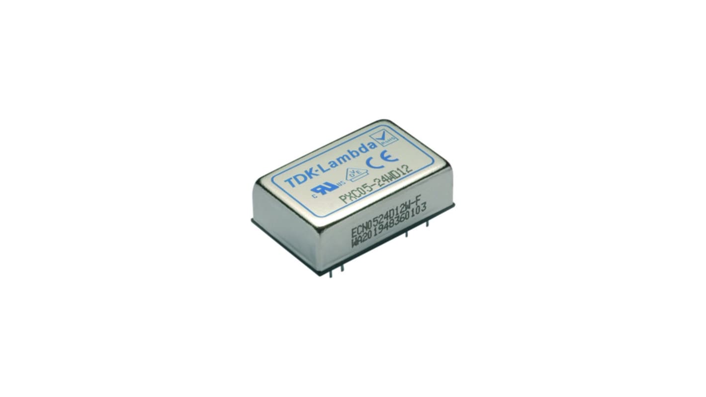 Przetwornica DC-DC, 5.7W, Uwe 9, 36 V dc, Uwy 15V dc, Iwy 190mA Nie, TDK-Lambda Nie