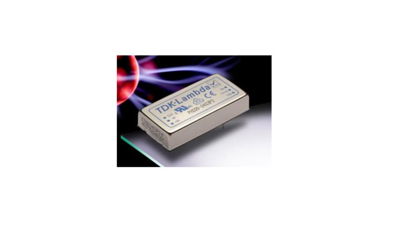 TDK-Lambda PXD DC-DC Converter, ±12V dc/ 0.416A Output, 9, 36 V dc Input, 10W, Through Hole, +105°C Max Temp -55°C Min