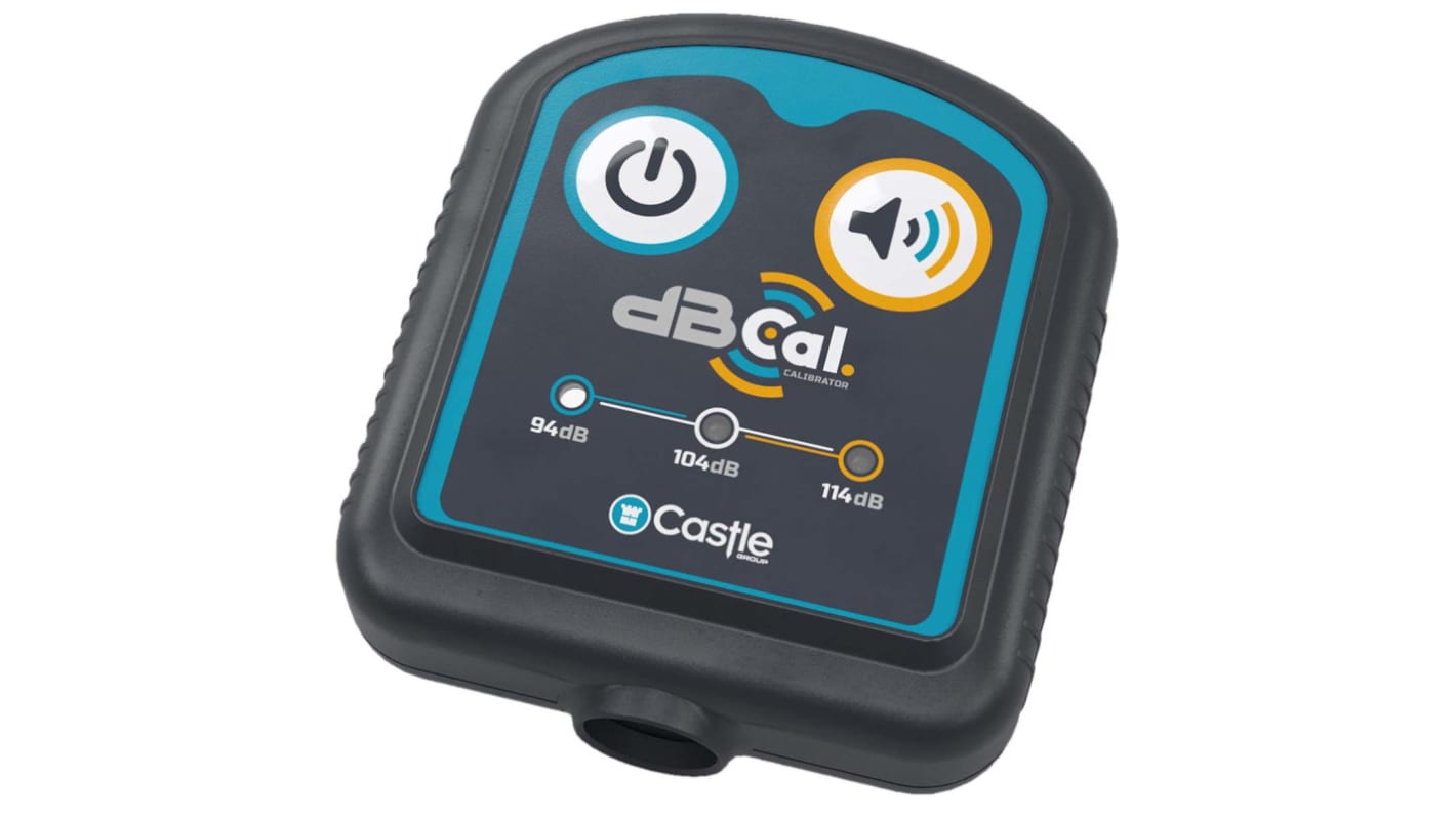 Castle 01GA612 Sound Level Calibrator, ±0.4 dB Accuracy, 94dB Output, 0.5in Microphone