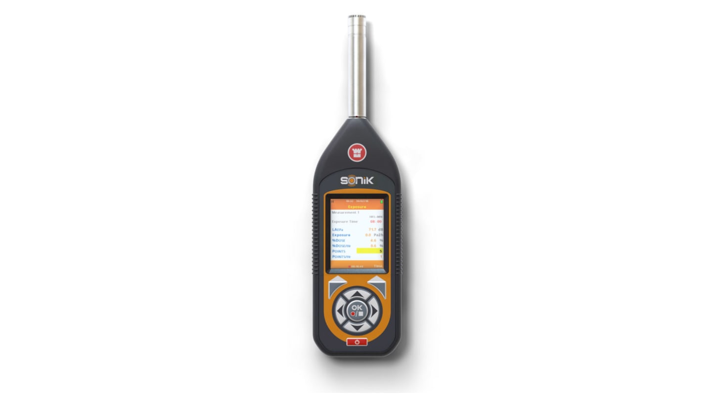 Castle Sonik GA142S Class 1  Datalogging Sound Level Meter, 25dB to 140dB, 20kHz max with RS Calibration