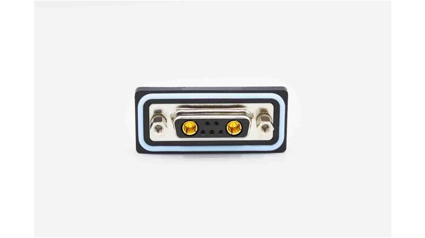 Norcomp SDF 37 Way Vertical PCB D-sub Connector Socket, 2.74mm Pitch, with 4-40 Screw Locks