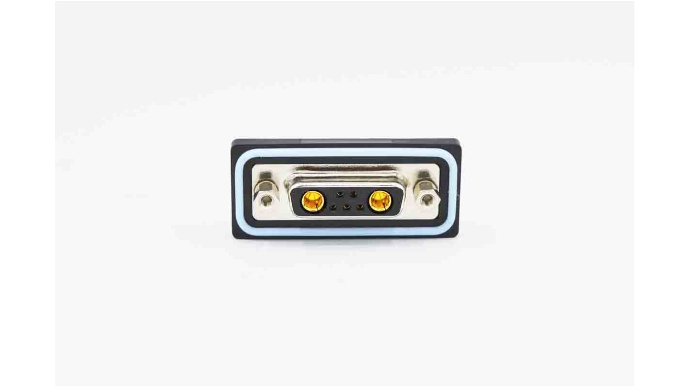 Norcomp CDFV 7 Way Vertical PCB D-sub Connector Socket, 2.77mm Pitch, with 4-40 Screw Locks