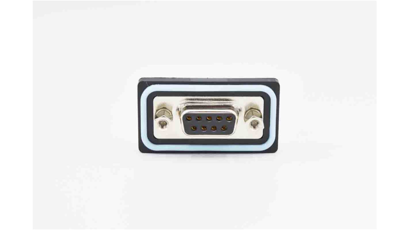 Norcomp CDFV 7 Way Vertical PCB D-sub Connector Socket, 2.77mm Pitch, with 4-40 Screw Locks, Boardlocks