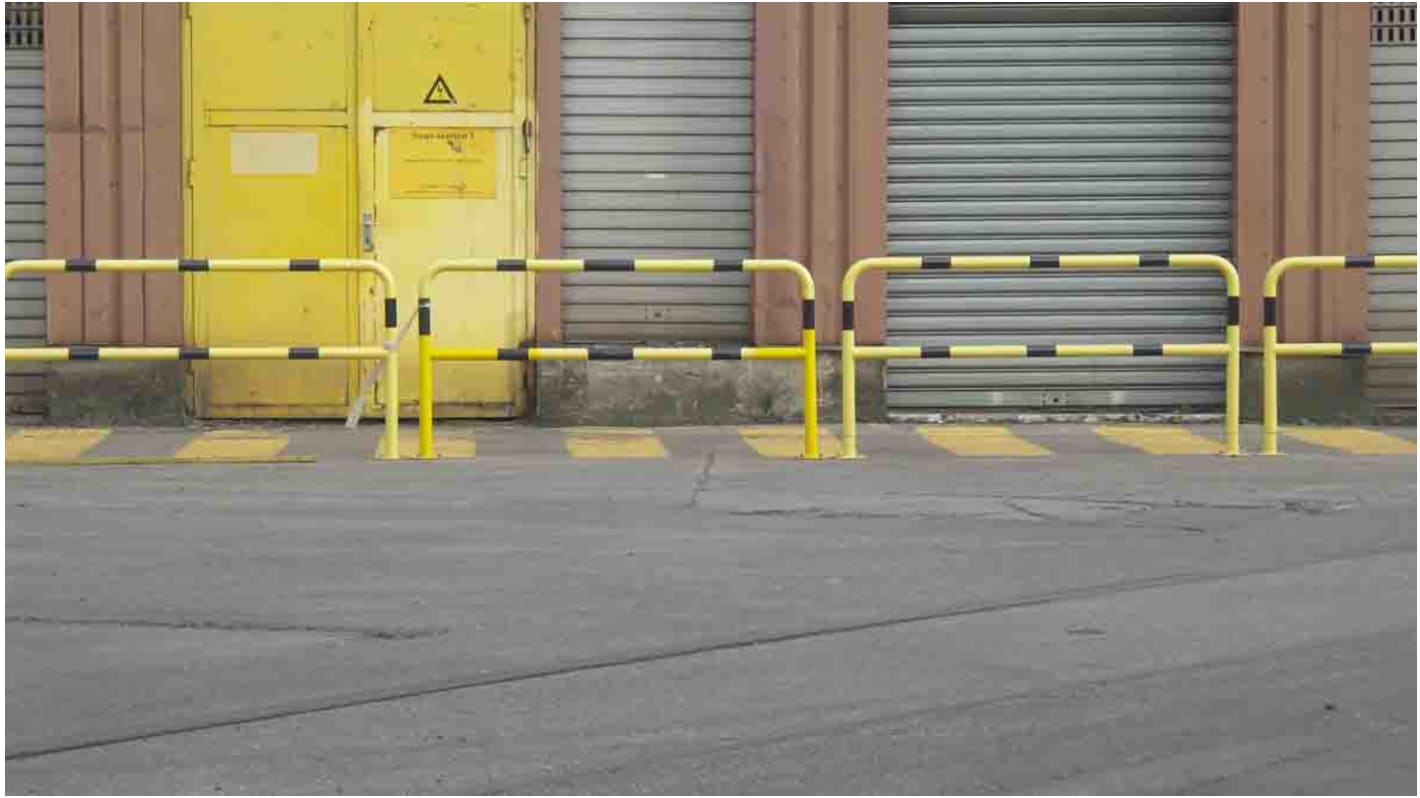 Barriera di sicurezza RS PRO in Acciaio, col. Giallo/nero, 2000mm x 1000mm